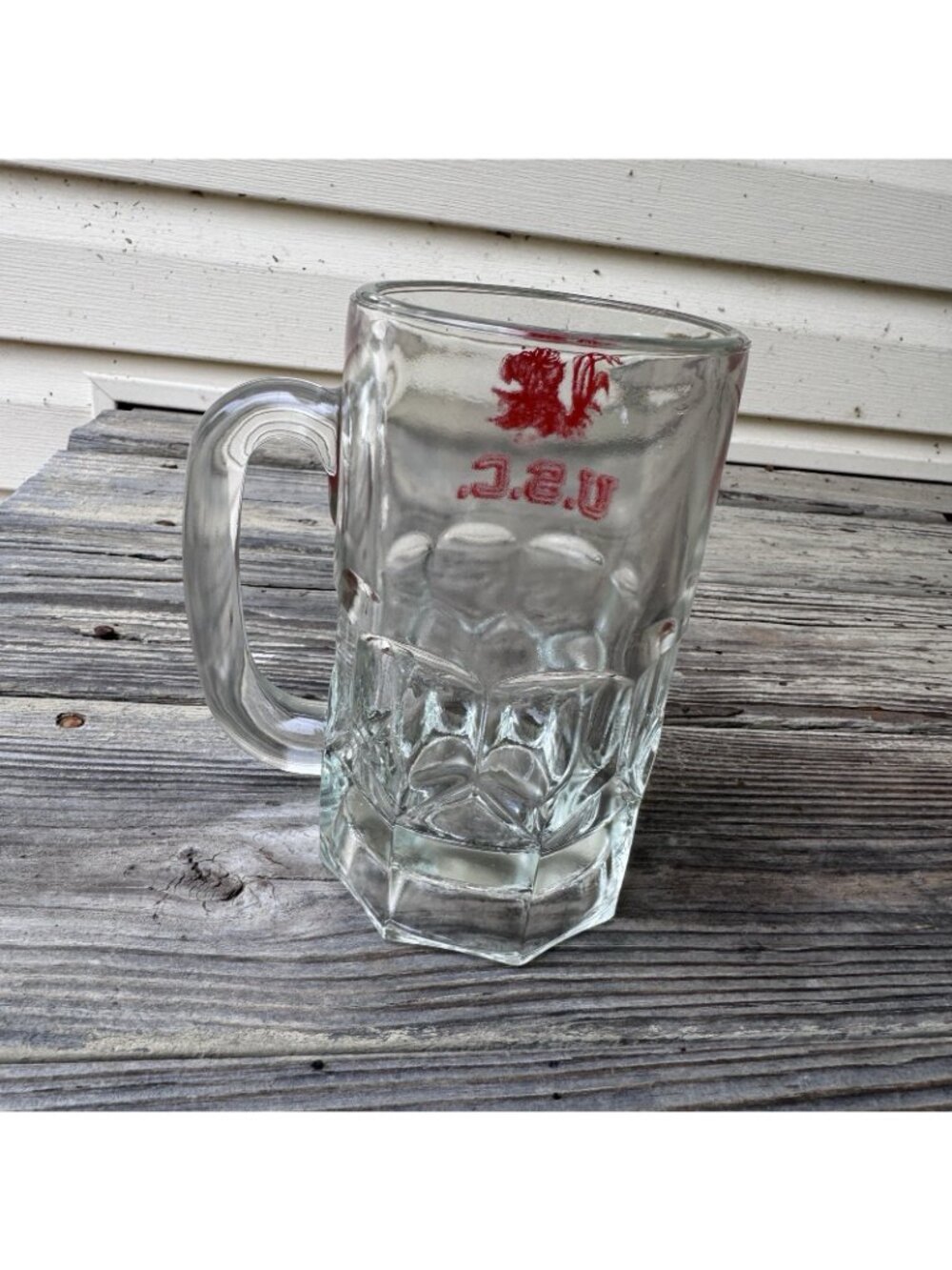Vintage 80s 90s University Of South Carolina Glass Beer Mug USC Gamecocks - Picture 4 of 6